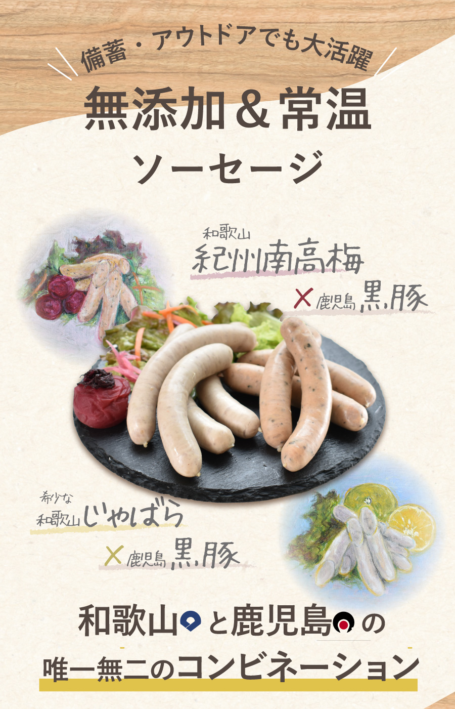 和歌山と鹿児島のコンビネーション