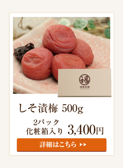 白干梅500g（化粧箱入）