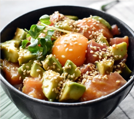 ハワイ風ポキ丼の画像