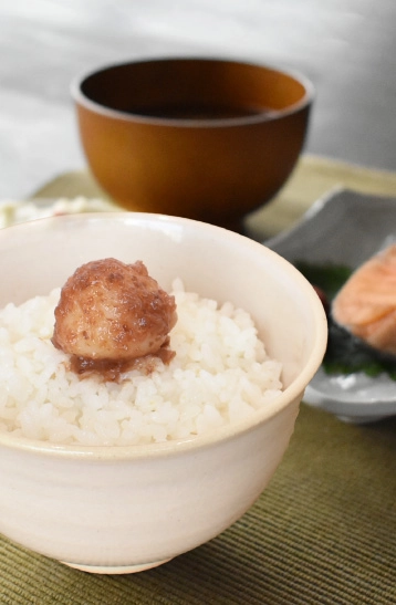 夢中のにんにくとご飯