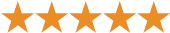 オレンジ色の五つ星の画像