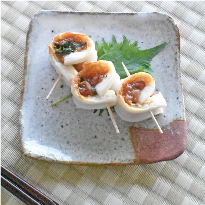 ちくわ梅ロール