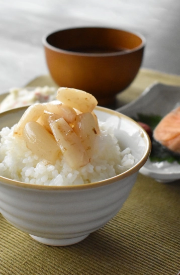 らっきょうとご飯