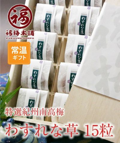 香典返し お供え 仏事 <br>紀州特選南高梅<br>【わすれな草15粒入】