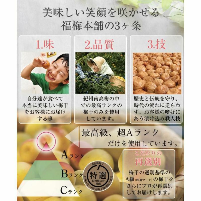 梅干し 無添加 紀州産小梅 【白干小梅800g（塩分約20％）】200g