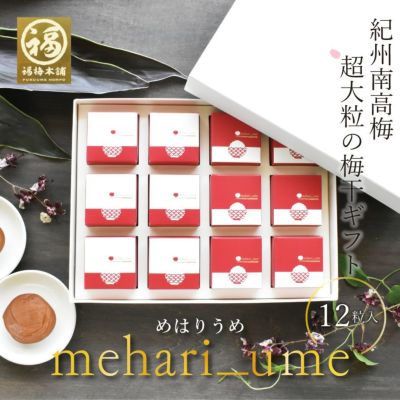 目を見張るほど大きくておいしい♪<br>最高級紀州はちみつ梅干し ２種入り <br>【mehari_ume （めはりうめ）12粒入】送料無料